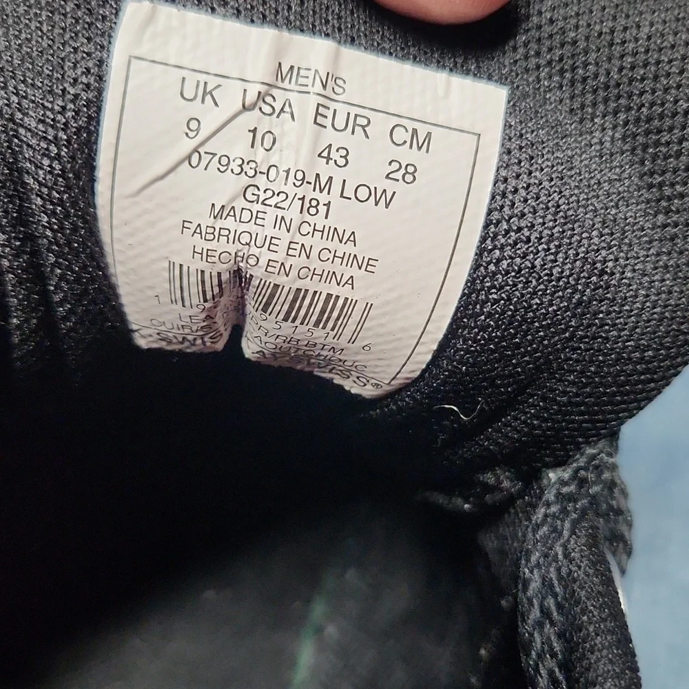 K-Swiss Black Sneakers Size 10